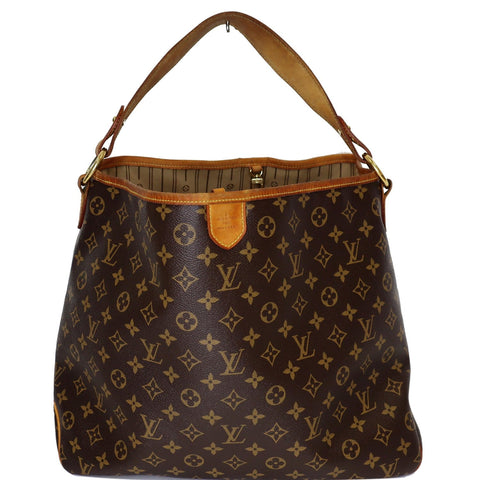 LOUIS VUITTON Delightful MM Monogram Canvas Shoulder Bag Brown