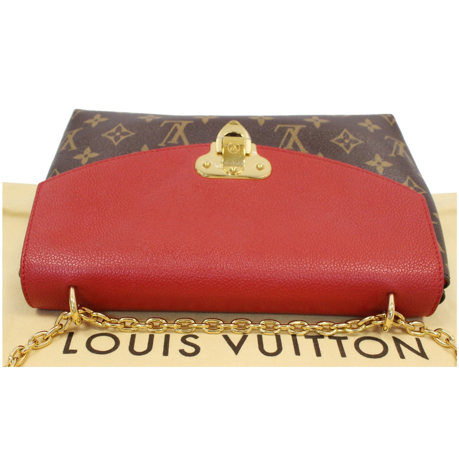 Louis Vuitton Saint Placide Red Monogram Canvas Shoulder Bag