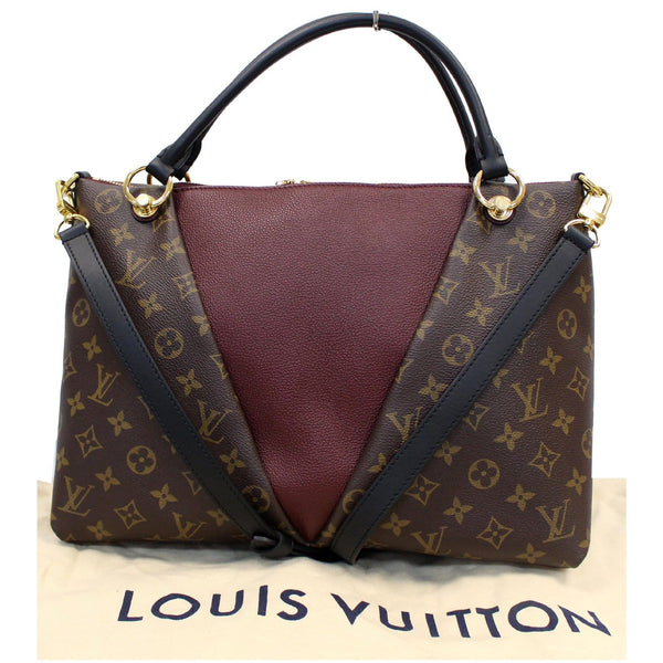 Louis Vuitton V MM Monogram Canvas Bag  V shape