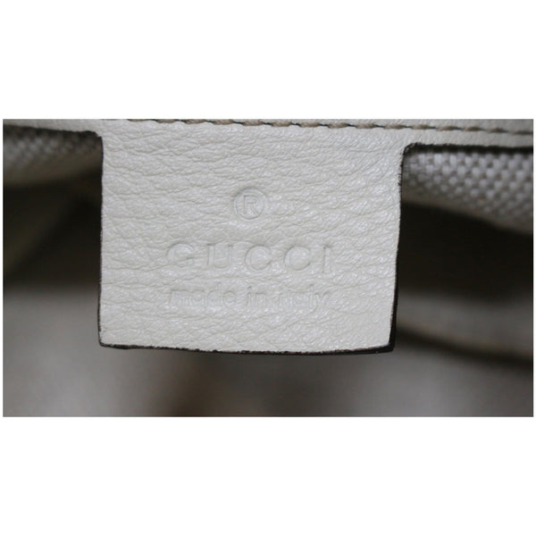 GUCCI Soho Small Pebbled Leather Shoulder Bag White 336751