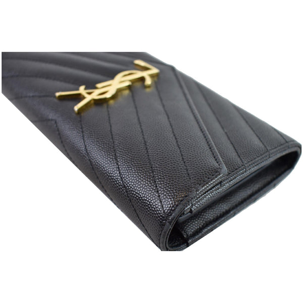 YVES SAINT LAURENT Large Grain De Poudre Wallet Black
