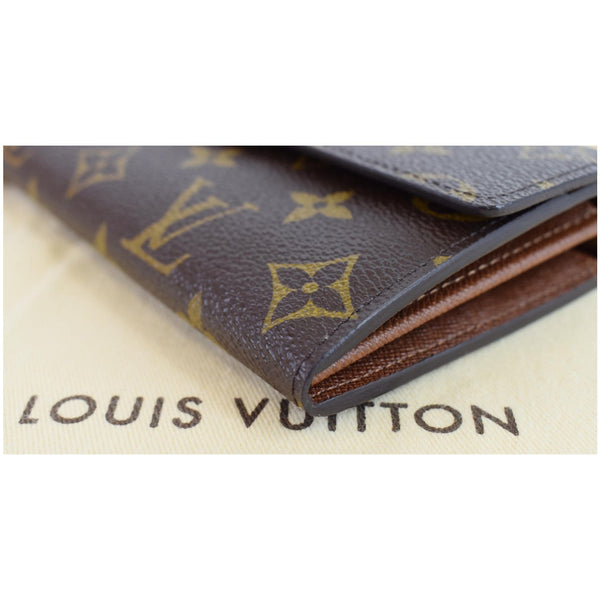 LOUIS VUITTON Monogram Canvas Sarah Wallet Brown