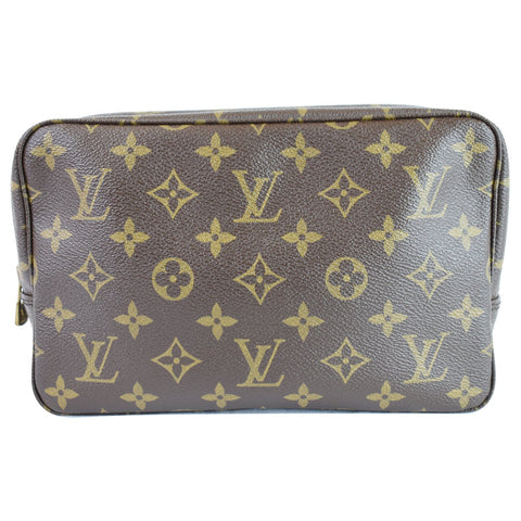 LOUIS VUITTON Trousse Toilette 23 Monogram Canvas Cosmetic Pouch Brown