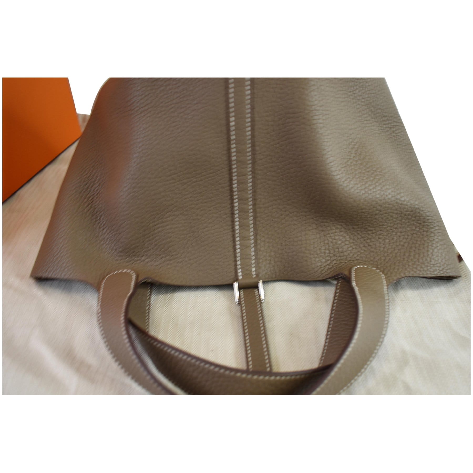 Hermes, Bags, New Hermes Picotin Lock 8 Clemence Taurillon Bag Etoupe