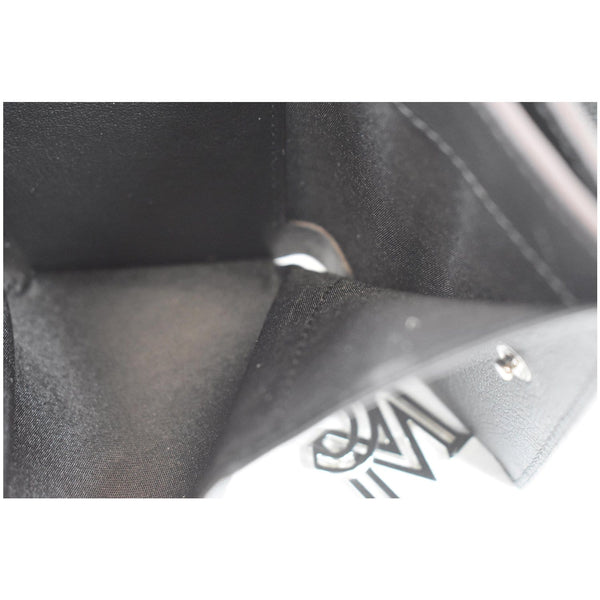 MCM Mini Klara Tri-Fold Charm Wallet Black color