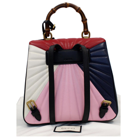 Gucci Queen Margaret Quilted Leather Bee Backpack multicolor