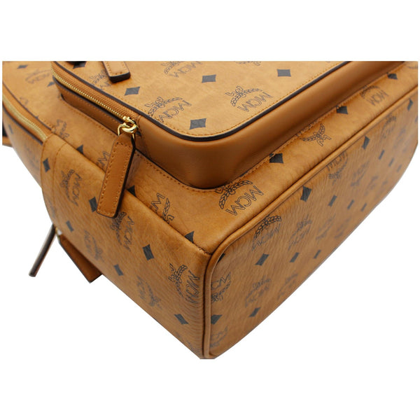 MCM Stark Classic Visetos Canvas Backpack Bag Cognac