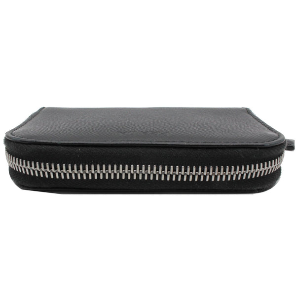 PRADA Saffiano Leather Key Case Holder Black - Final Sale