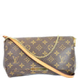 LOUIS VUITTON Favorite MM Monogram Canvas Crossbody Bag Brown