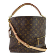 Louis Vuitton Melie Monogram Canvas Hobo Bag Brown
