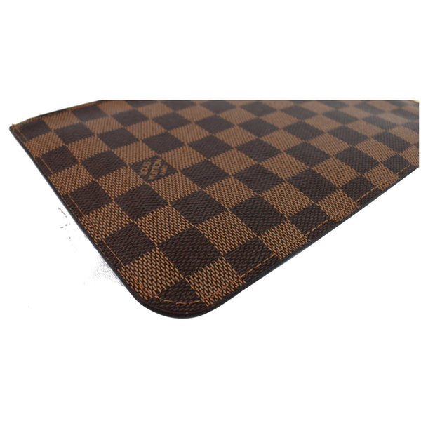 Louis Vuitton Pochette Wristlet Pouch Neverfull GM brown checks