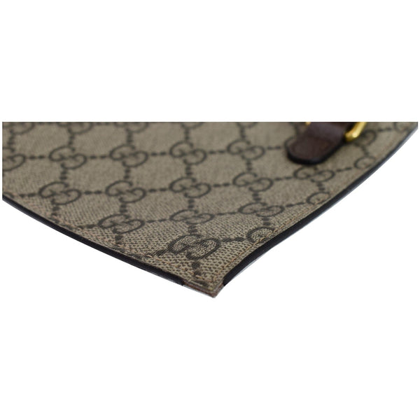 GUCCI Ophidia Soft GG Supreme Pouch Wristlet Beige - Corner View