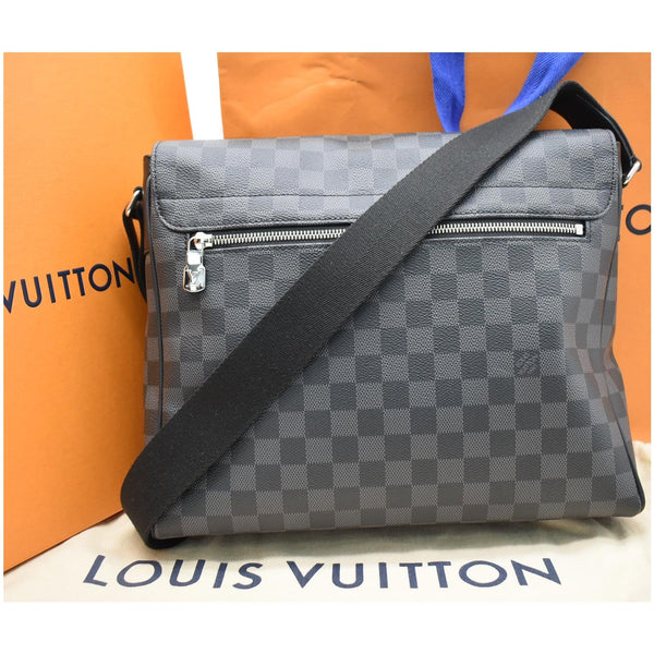 LOUIS VUITTON District MM Monogram Eclipse Messenger Bag Black