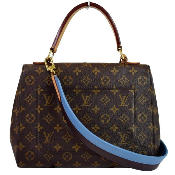 Louis Vuitton Cluny MM Monogram Canvas Shoulder Bag - blue shoulder belt