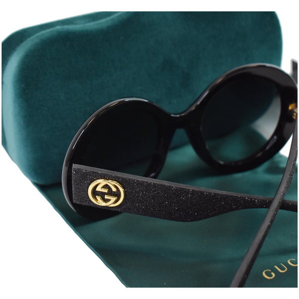 GUCCI Round Sunglasses GG0101S Black