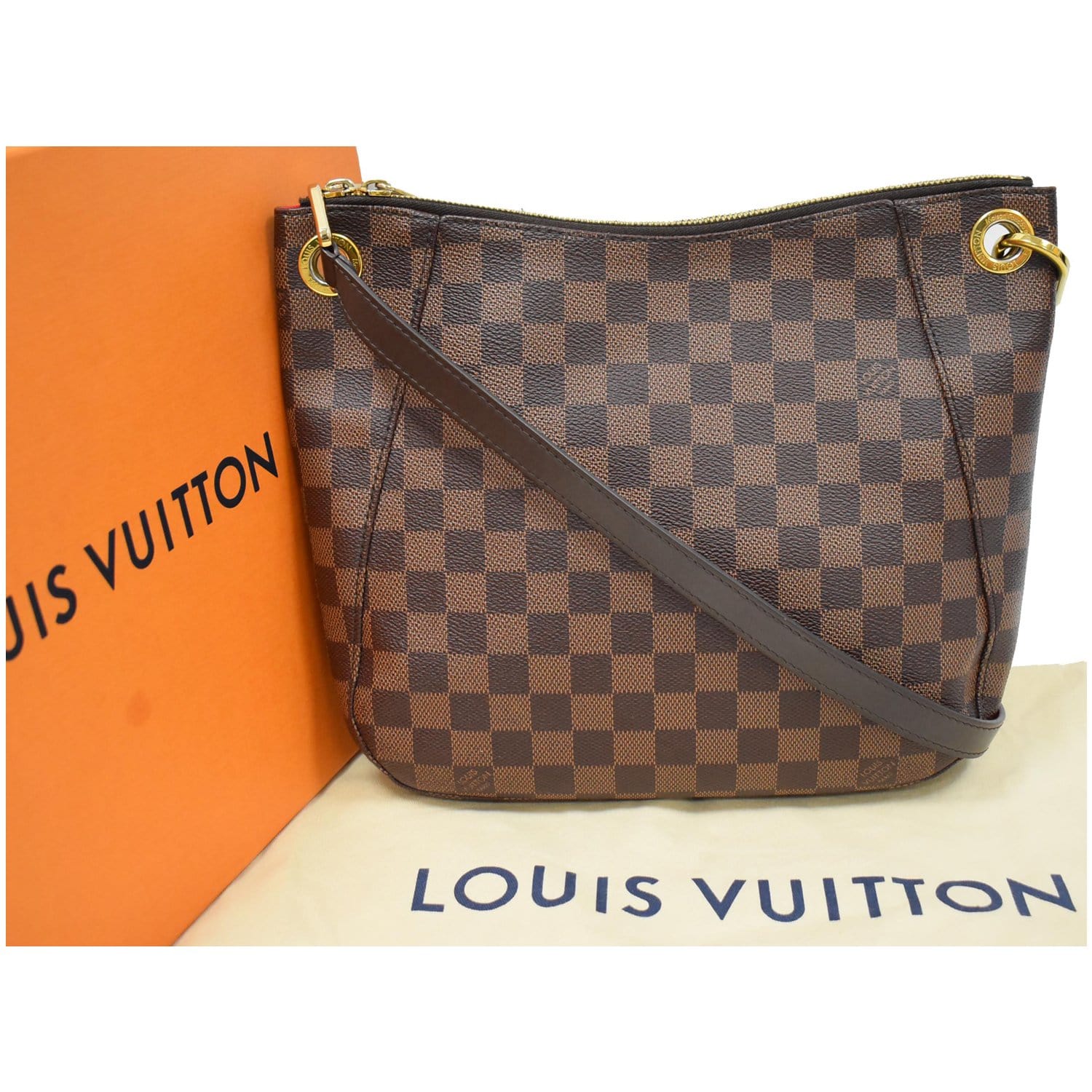 Louis Vuitton South Bank Besace Damier Ebene Crossbody Bag