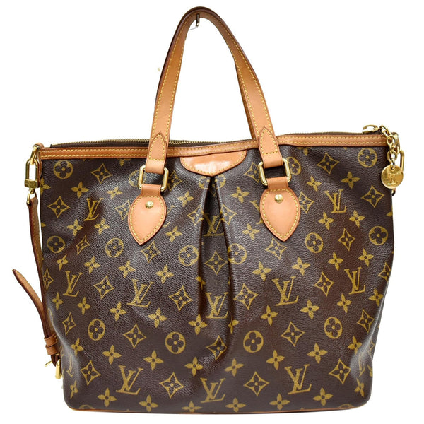 LOUIS VUITTON Palermo PM Monogram Canvas Shoulder Bag Brown