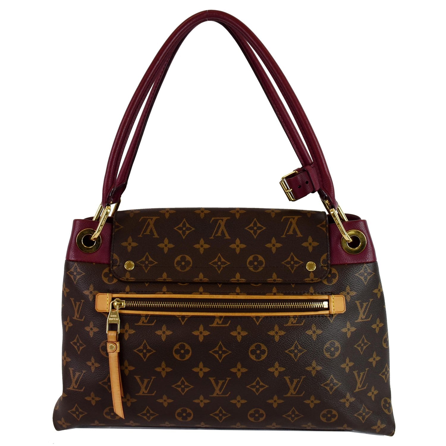Louis Vuitton Handbag Monogram Canvas Olympe Aurore Bordeaux Burgundy Top  Handle 