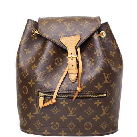 LOUIS VUITTON Montsouris NM Monogram Canvas Backpack Bag Brown