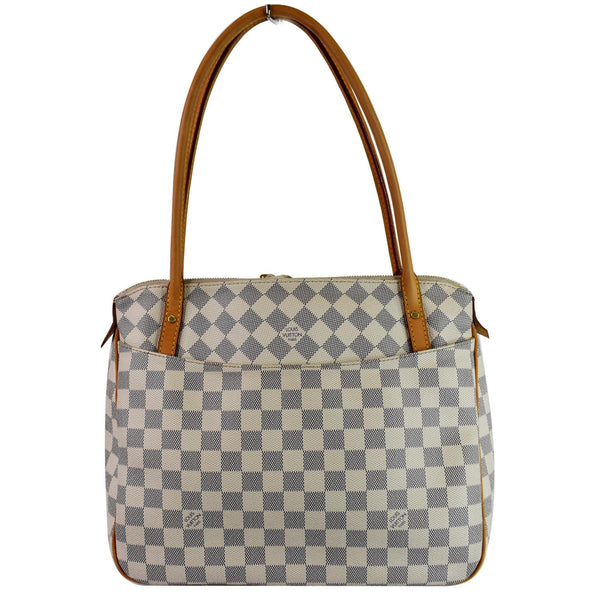 Louis Vuitton Figheri PM Damier Azur Shoulder Bag - front vieww