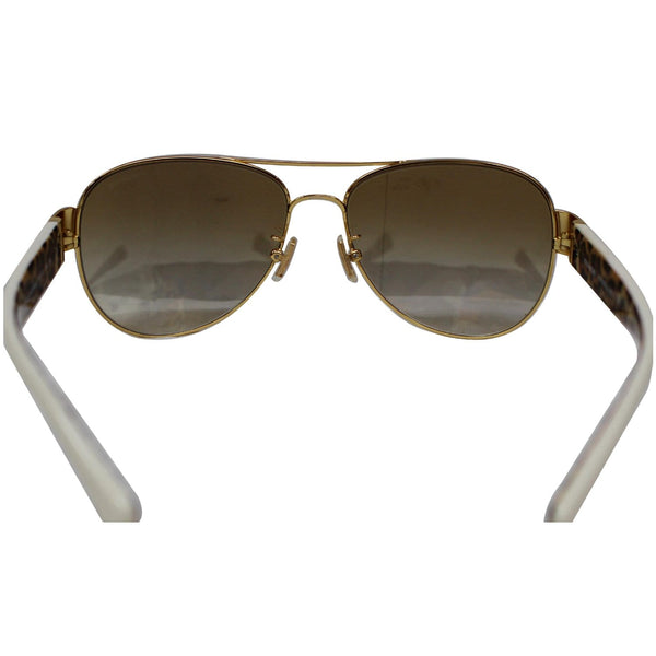 COACH HC7059 Pilot Sunglasses Gold Flash Gradient Lens - Final Sale