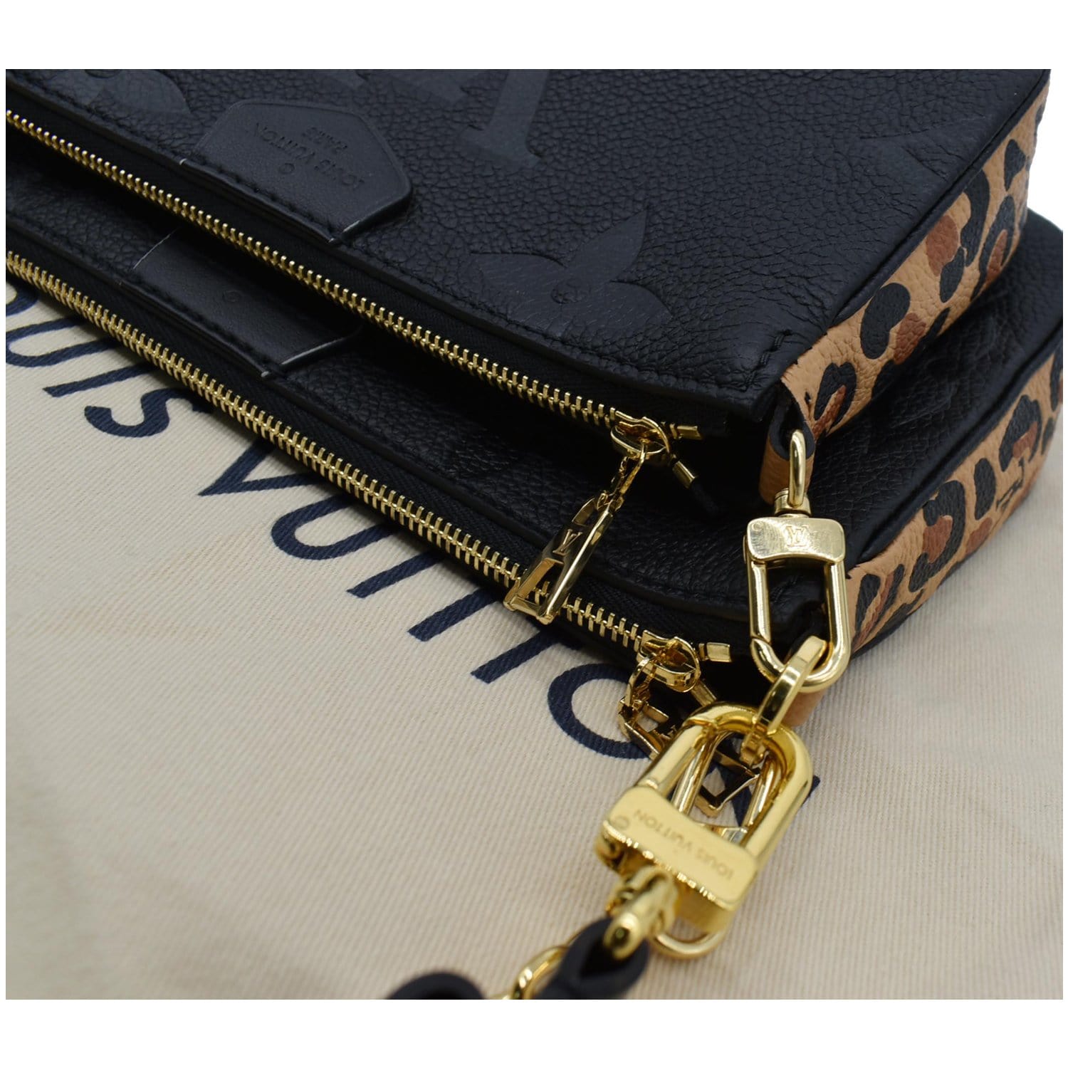 Louis Vuitton Multi Pochette Monogram Empreinte Black in Leather with  Gold-tone - US