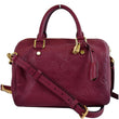 LOUIS VUITTON Speedy 25 Bandouliere Empreinte Leather Shoulder Bag Purple