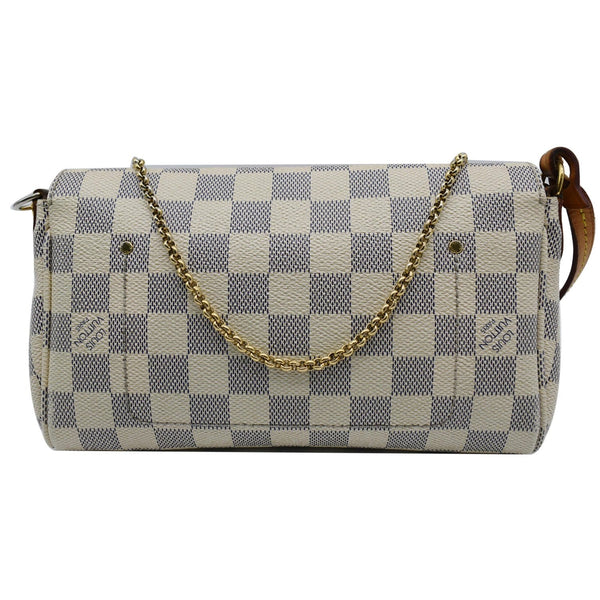 LOUIS VUITTON Favorite PM Damier Azur Crossbody Bag White