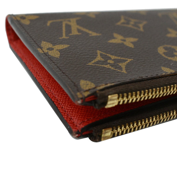 LOUIS VUITTON Adele Monogram Canvas Wallet Brown