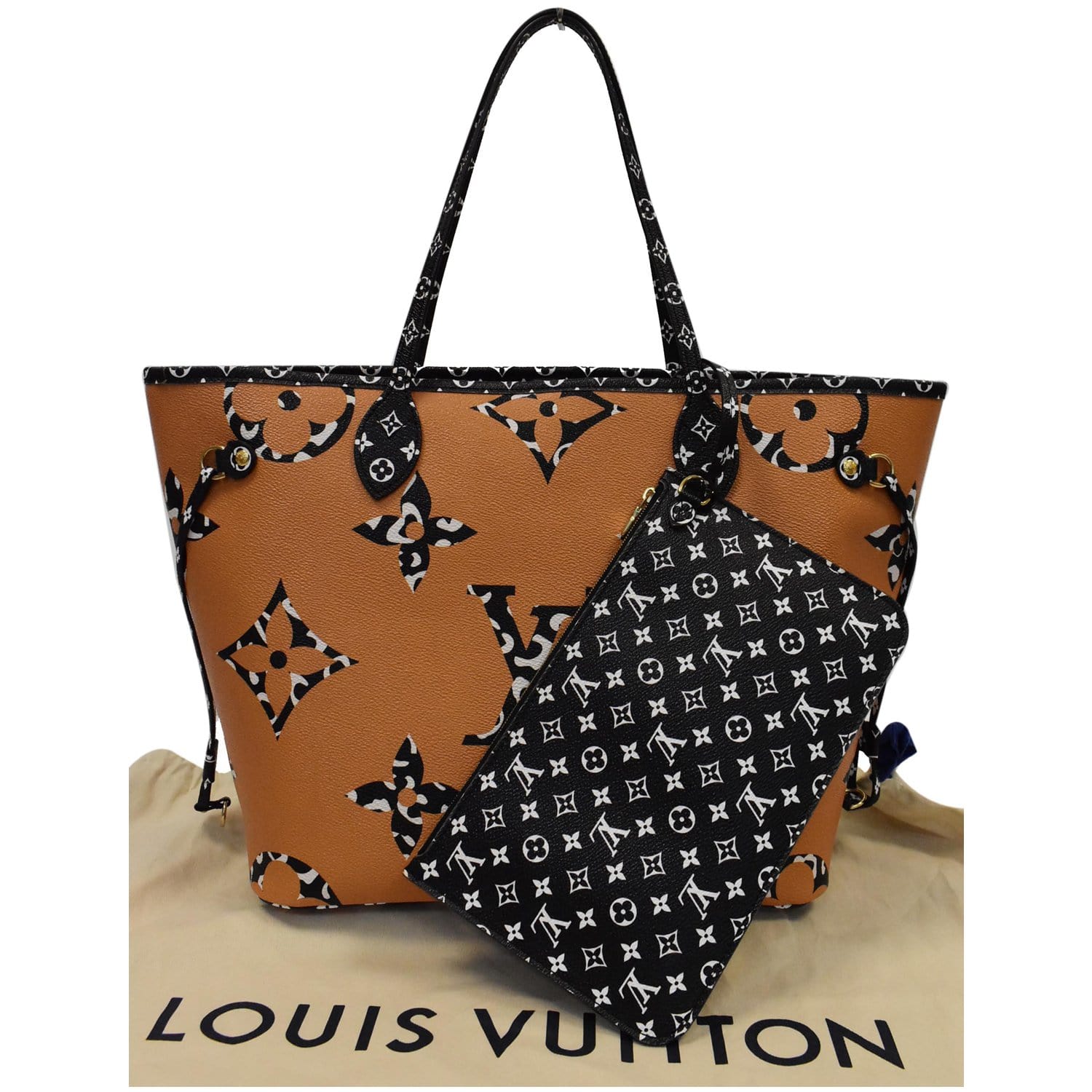 Louis Vuitton Black And Orange Jungle Giant Monogram Neverfull MM, 2019  Available For Immediate Sale At Sotheby's