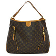LOUIS VUITTON Delightful GM Monogram Canvas Hobo Bag Brown