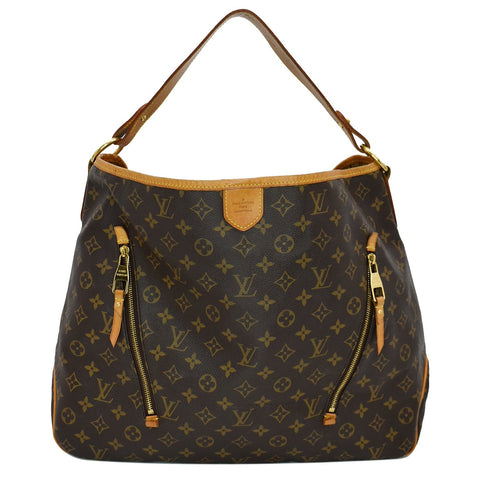 LOUIS VUITTON Delightful GM Monogram Canvas Hobo Bag Brown