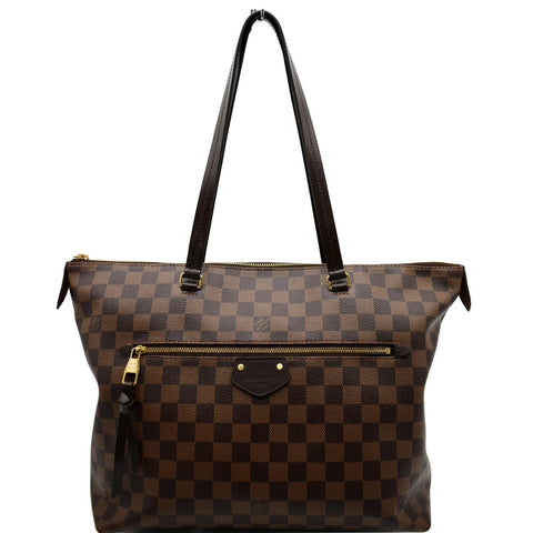 LOUIS VUITTON Iena MM Damier Ebene Shoulder Bag Brown