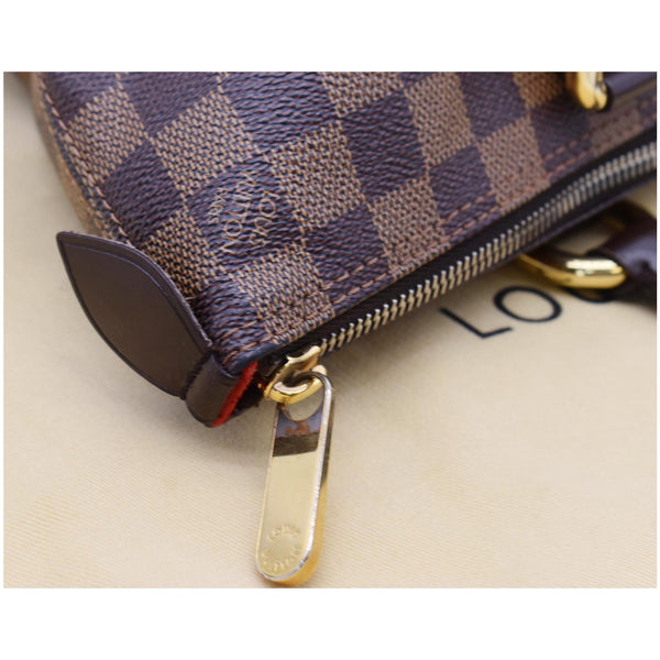 LOUIS VUITTON Saleya PM Damier Ebene Tote Bag Brown