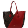 LOUIS VUITTON Kimono Monogram Calfskin Tote Bag Brown/Cerise