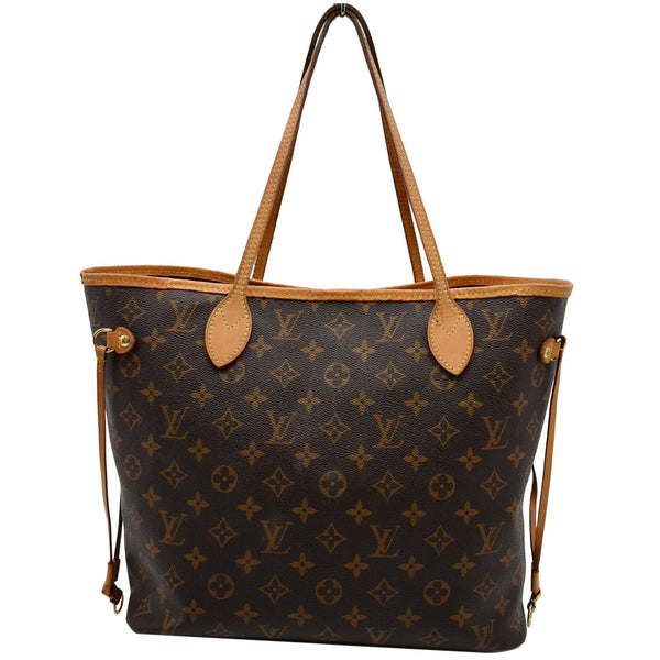 Louis Vuitton Neverfull MM Monogram Canvas Tote Bag - front view