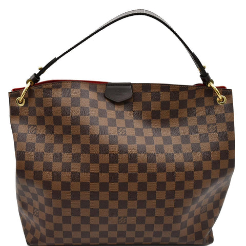 LOUIS VUITTON Graceful MM Damier Ebene Shoulder Bag Brown