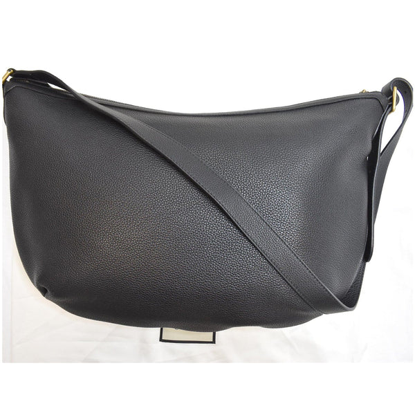 Gucci Half Moon Logo Calfskin Leather Hobo Shoulder Bag - backside preview |  DDH