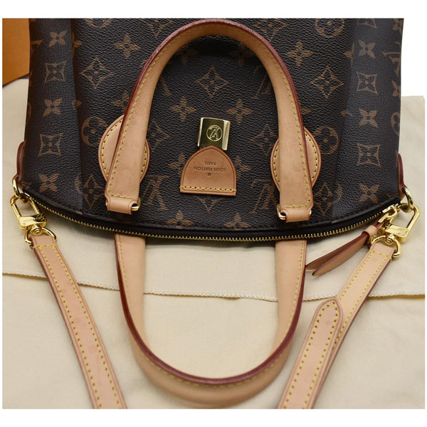LOUIS VUITTON Rivoli PM Monogram Canvas Shoulder Bag Brown