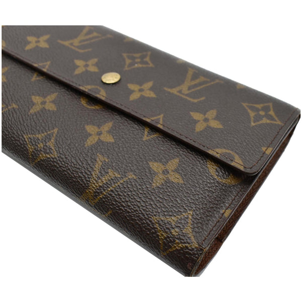 LOUIS VUITTON Sarah Monogram Canvas Wallet Brown