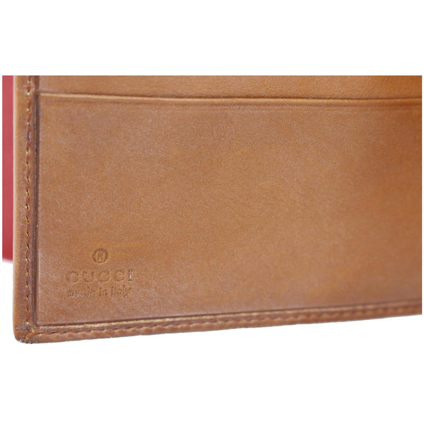 Gucci Bifold Men's Leather Canvas Wallet | Brown - Gucci logo