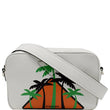 Prada City Palm Tree Print Calfskin Leather Camera Bag