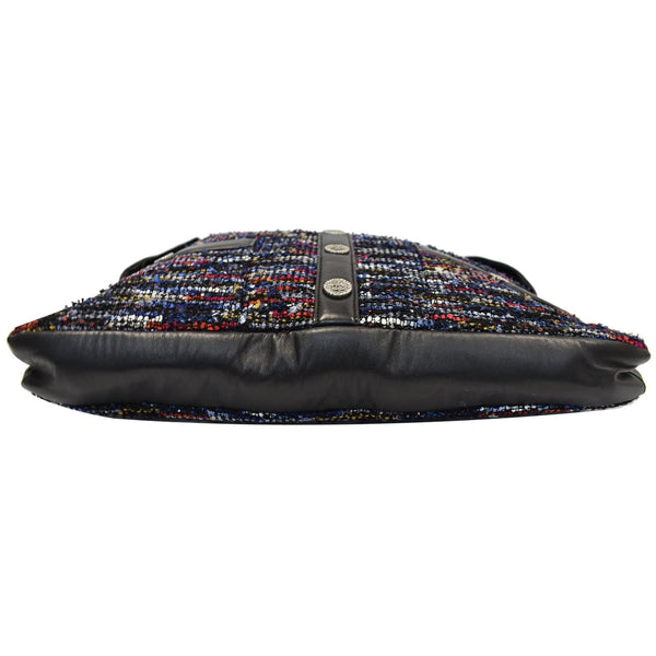 CHANEL Tweed Girl Large Lambskin Shoulder Bag Multicolor