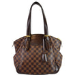 LOUIS VUITTON Verona MM Damier Ebene Shoulder Bag Brown