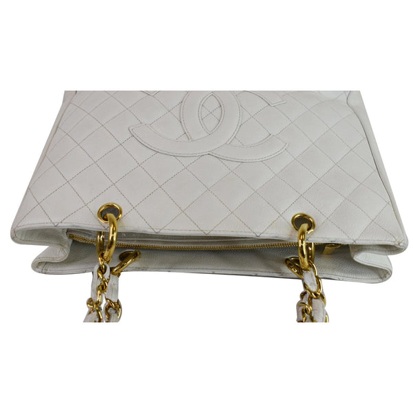 Chanel Grand Shopping Caviar Leather Tote uper view 