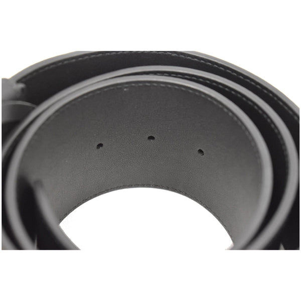 GUCCI Wide Double G Buckle Leather Belt Black Size 90/36 453265