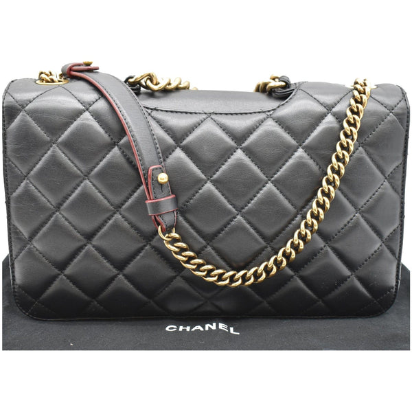 CHANEL Perfect Edge Large Quilted Leather Shoulder Bag Black