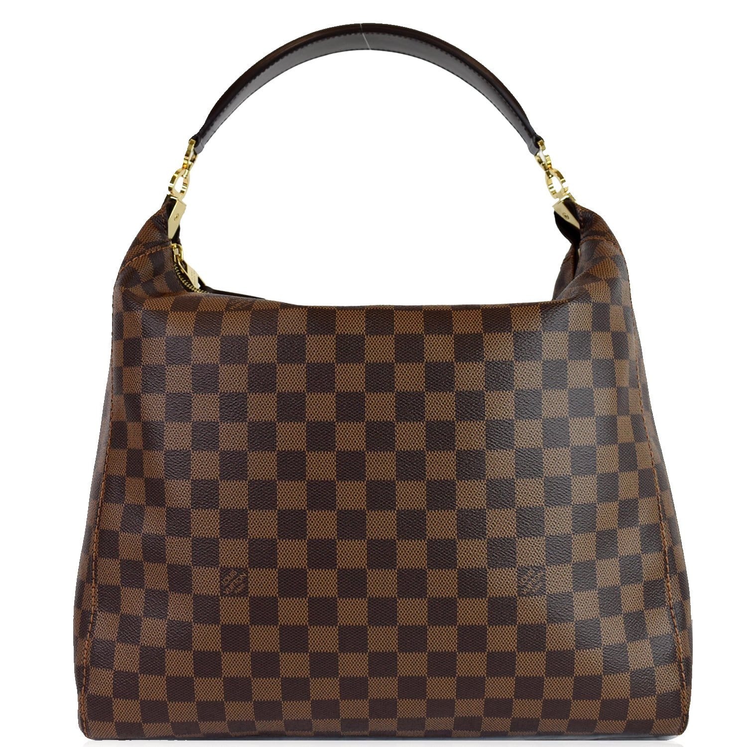 Louis Vuitton Portobello Shoulder Bag Brown Leather for sale
