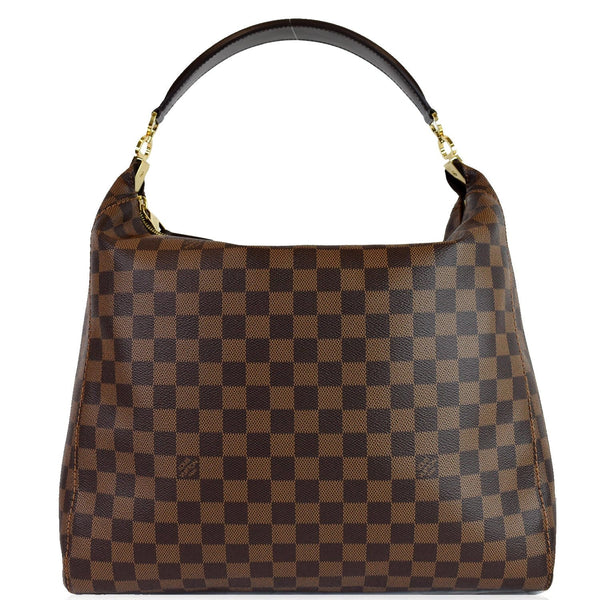LOUIS VUITTON Portobello GM Damier Ebene Shoulder Bag Brown