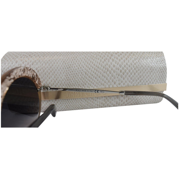 JIMMY CHOO Grey Gradient Round Sunglasses GOTHA/S 509C 50 - Final Sale